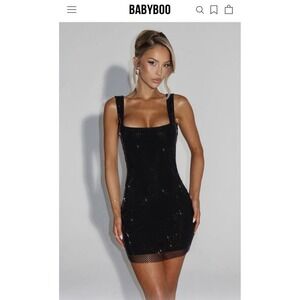 Brand New Petra Small Mini Slip Dress Black Y2K Emo Goth PETRA Mini Dress Black